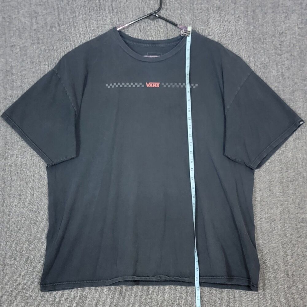 Vans T-Shirt Mens XL - 2XL Black Short Sleeve Off The Wall Skateboarding Tee - Picture 6 of 10